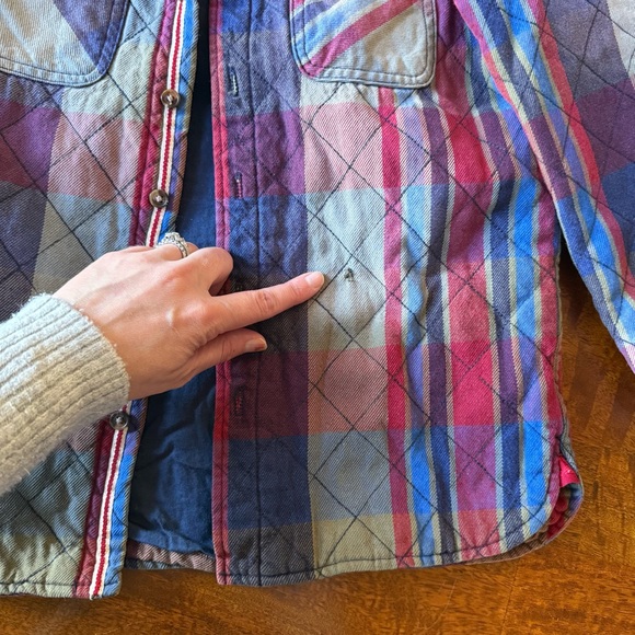 Cat & Jack Colorful Plaid Quilted Jacket - Picture 5 of 5